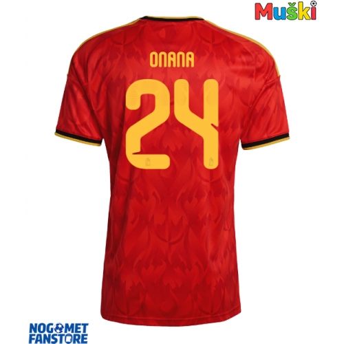 Belgija Amadou Onana #24 Domaci Dres SP 2026 Kratak Rukav